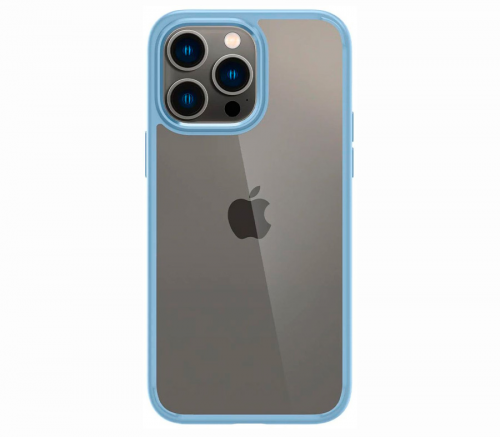 Чехол-накладка Spigen Ultra Hybrid для iPhone 14 Pro, полиуретан (TPU), (Sierra Blue) голубой - фото 1