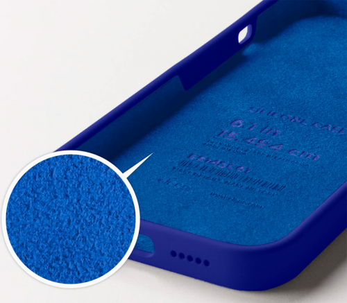 Elago для iPhone 14 Pro чехол Soft silicone (Liquid) Синий кобальт - фото 2