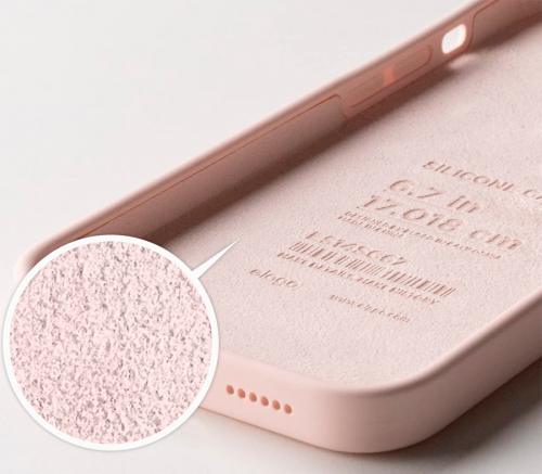 Elago для iPhone 14 Pro Max чехол Soft silicone (Liquid) прекрасный розовый - фото 2
