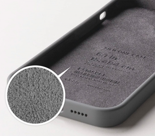 Elago для iPhone 14 Pro чехол Soft silicone (Liquid) Темно серый - фото 2