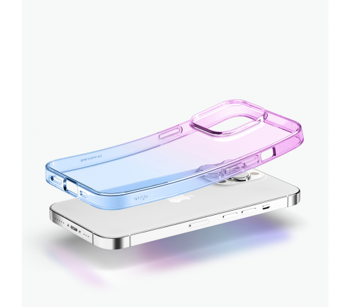 Elago для iPhone 14 Pro Max чехол AURORA (tpu) Градиент Фиолетовый/Синий - фото 4