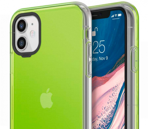 Чехол Elago для iPhone 11 Hybrid case (PC/TPU) Neon желтый - фото 3