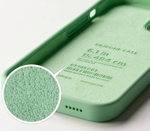 Elago для iPhone 14 Pro чехол Soft silicone (Liquid) Пастельно-зеленый - фото 2
