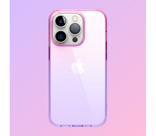 Elago для iPhone 14 Pro чехол AURORA (tpu) Градиент Розовый/Фиолетовый - фото 2