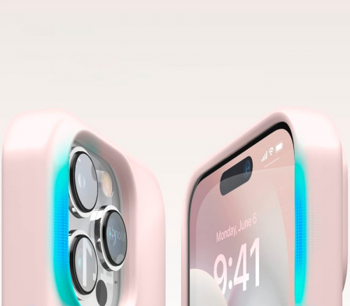 Elago для iPhone 14 Pro чехол Soft silicone (Liquid) прекрасный розовый - фото 4