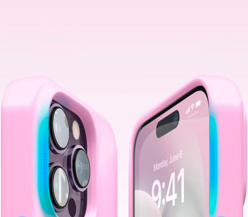 Elago для iPhone 14 Pro чехол Soft silicone (Liquid) Розовый - фото 4