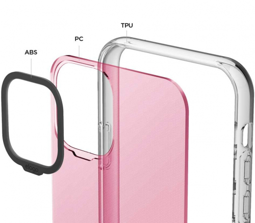 Чехол Elago для iPhone 11 Hybrid case (PC/TPU) Lovely розовый - фото 4