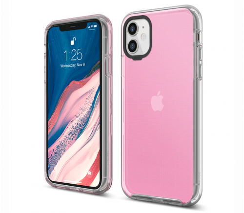 Чехол Elago для iPhone 11 Hybrid case (PC/TPU) Lovely розовый - фото 1