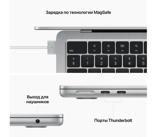 MacBook Air 13" «Серебристый» 256гб, 2022г Чип Apple M2, (Для других стран) - фото 7