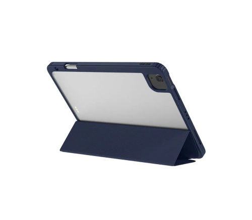 Чехол-книжка Blueo APE folio case для iPad 10.2 / Pro 10.5", эко-кожа / поликарбонат, синий / прозрачный - фото 4