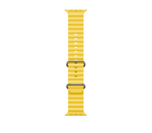 Apple Watch Ultra Корпус из титана • Спортивный браслет Ocean Band "Желтый", 49mm - фото 4