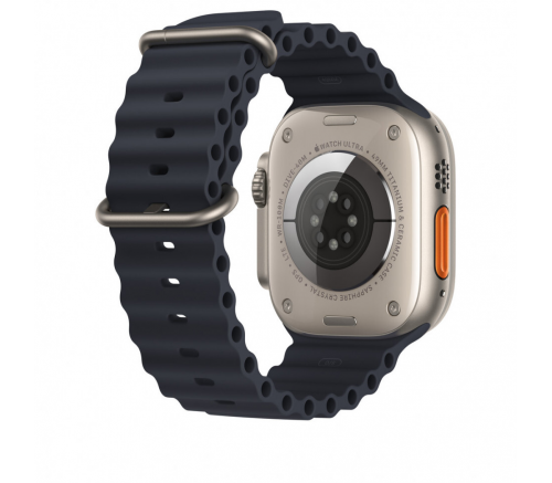Apple Watch Ultra Корпус из титана • Спортивный браслет Ocean Band "Морской черный", 49mm - фото 3
