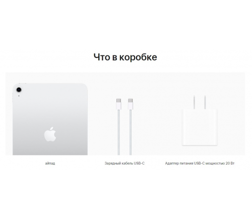 Apple iPad (10th generation) 10.9 Серебристый 64 ГБ Wi-Fi - фото 10