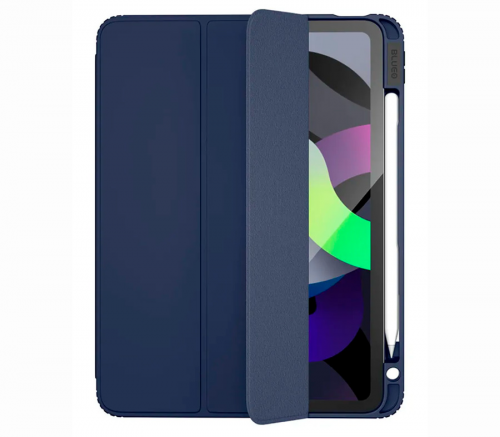 Чехол-книжка Blueo APE folio case для iPad 10.2 / Pro 10.5", эко-кожа / поликарбонат, синий / прозрачный - фото 1