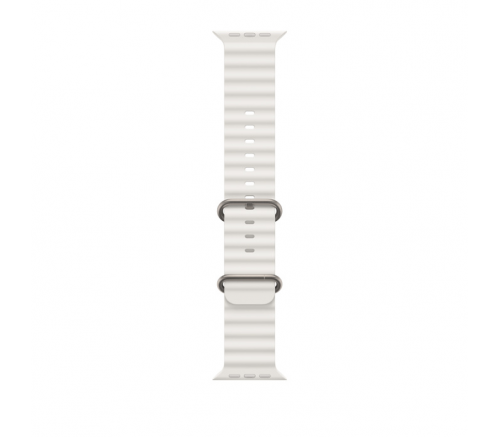 Apple Watch Ultra Корпус из титана • Спортивный браслет Ocean Band "Белый", 49m - фото 4