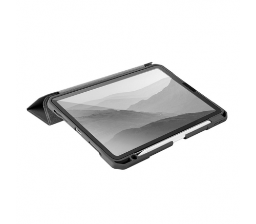Чехол-книжка Uniq Trexa Anti-microbial для iPad Pro 11, полиуретан / поликарбонат, прозрачный / чёрный - фото 4