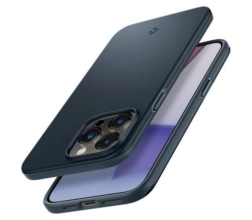 Чехол-накладка Thin Fit для iPhone 14 Pro Max, полиуретан (TPU), ультратонкий, (Metal Slate) темно-синий - фото 2