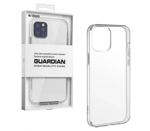 Чехол-накладка KADO Guardian для iPhone 14 Pro Max, полиуретан (TPU), (Crystal Clear) прозрачный - фото 4