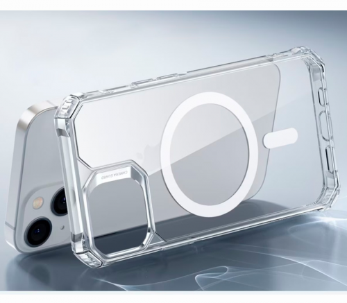 Чехол-накладка Air Armor с MagSafe и HaloLock для iPhone 14 Pro Max, полиуретановый (TPU), противоударный, прозрачный - фото 4