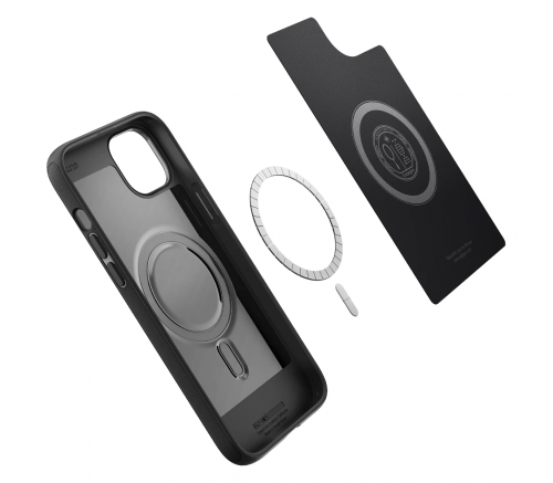 Чехол-накладка Spigen Mag Armor с MagSafe с HaloLock для iPhone 14, полиуретан (TPU), чёрный - фото 4