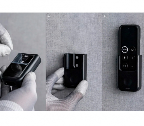 Держатель Elago для пульта Apple TV (до 2021) Remote holder mount Black - фото 3