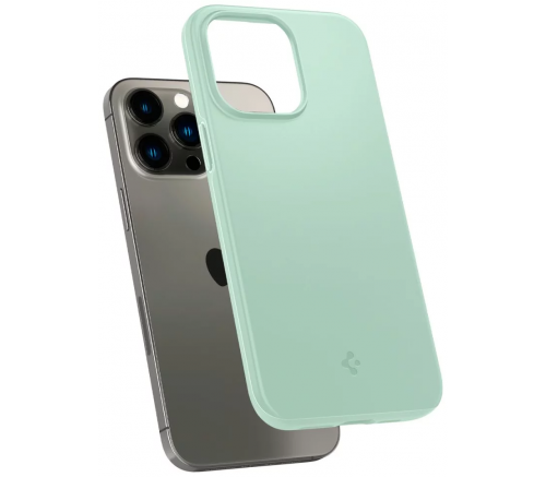 Чехол-накладка Spigen Thin Fit для iPhone 14 Pro, полиуретан (TPU), ультратонкий, (Apple Mint) Салатовый - фото 3
