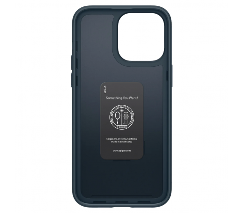 Чехол-накладка Spigen Thin Fit для iPhone 14 Pro, полиуретан (TPU), ультратонкий, (Metal Slate) тёмно-синий - фото 6