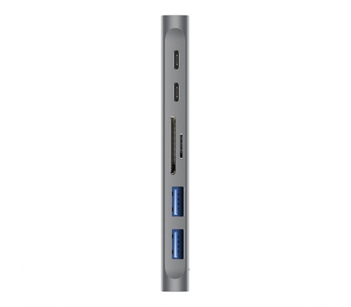 Разветвитель EnergEA AluHUB MACPRO 2 Dual USB-C Multiport HUB Thunderbolt 3 серый - фото 3