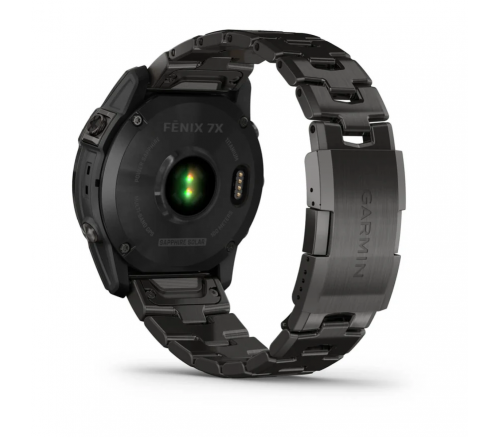 Умные часы Garmin FENIX 7 Sapphire Solar титановый угольно-серый DLC с угольно-серым титановым DLC б - фото 3