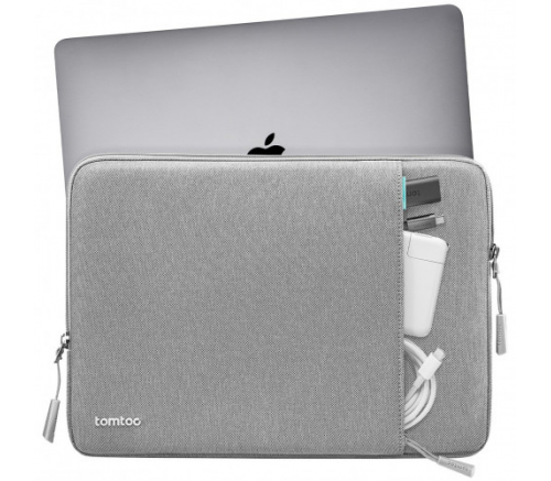 Сумка Tomtoc для ноутбуков 13" чехол Defender Laptop Sleeve A13 серый - фото 4