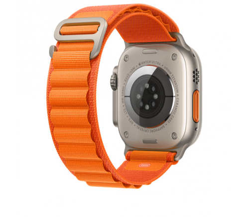 Браслет Apple Alpine оранжевого цвета для Apple Watch 44, 45 мм и Ultra - фото 2
