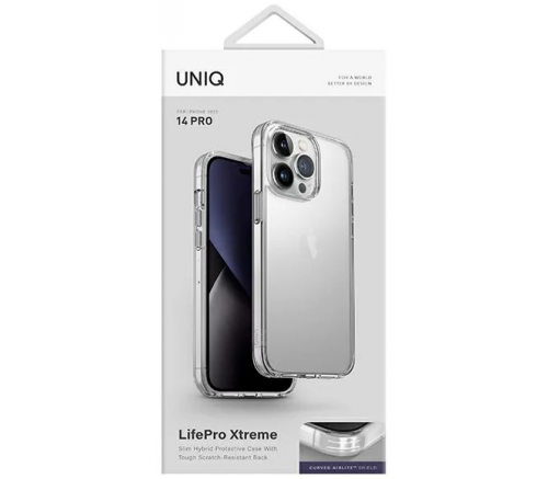 Чехол Uniq для iPhone 14 Pro Lifepro Xtreme прозрачный - фото 6