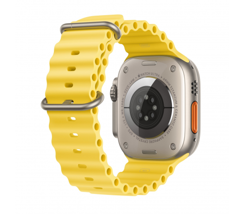Ремешок Apple Ocean жёлтого цвета для Apple Watch 44, 45 мм и Ultra - фото 4