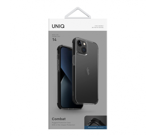 Uniq для iPhone 14 чехол Combat черный - фото 6