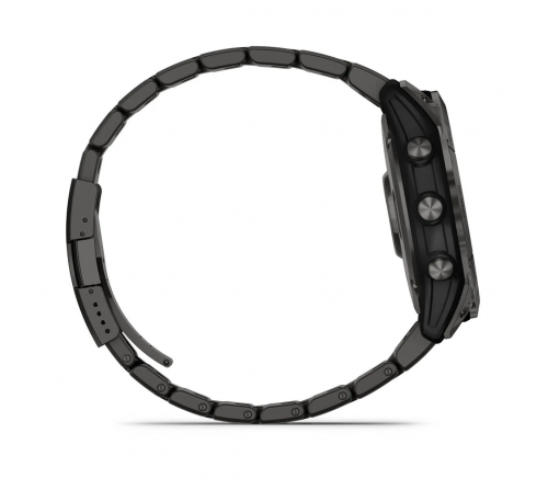 Умные часы Garmin FENIX 7 Sapphire Solar титановый угольно-серый DLC с угольно-серым титановым DLC б - фото 4