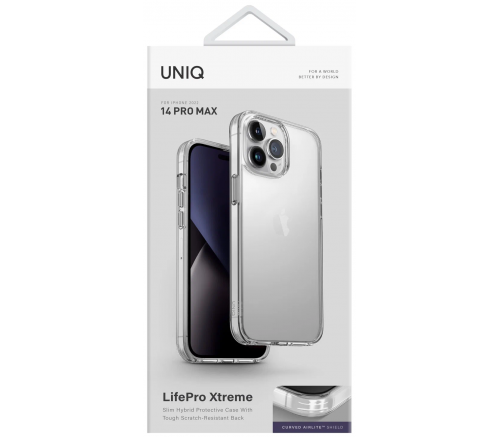 Чехол Uniq для iPhone 14 Pro Max Lifepro Xtreme прозрачный - фото 6