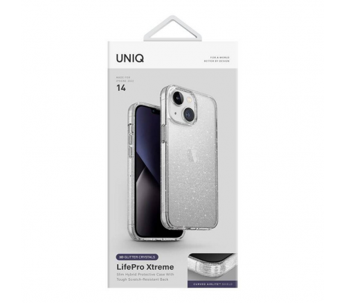 Uniq для iPhone 14 чехол Lifepro Xtreme Мишура - фото 6