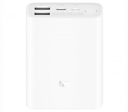 Аккумулятор внешний резервный Xiaomi Pocket Version 10000mAh PB1022ZM белый - фото 1