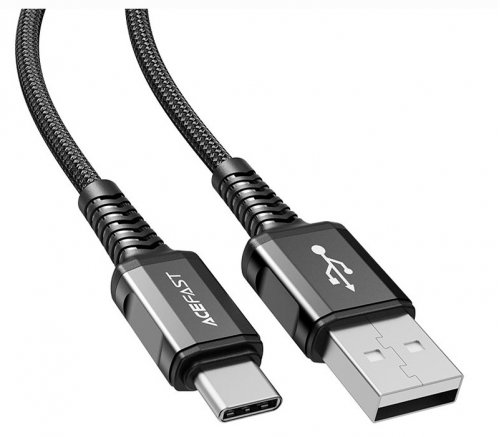 Кабель ACEFAST C1-04 USB-A to USB-C 1.2m (черный) - фото 1