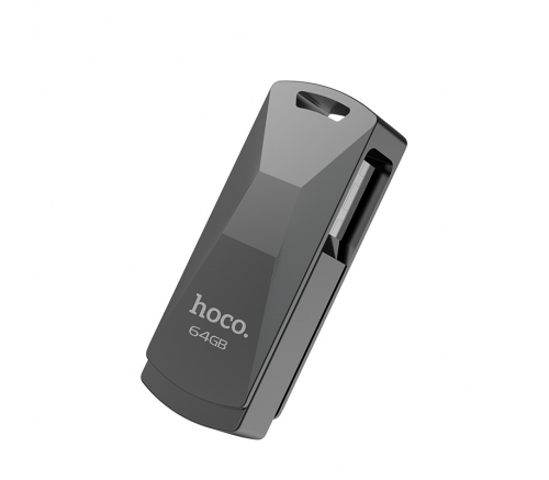 Флеш-накопитель Hoco UD5 Wisdom, USB-A, 128GB, серебро - фото 1
