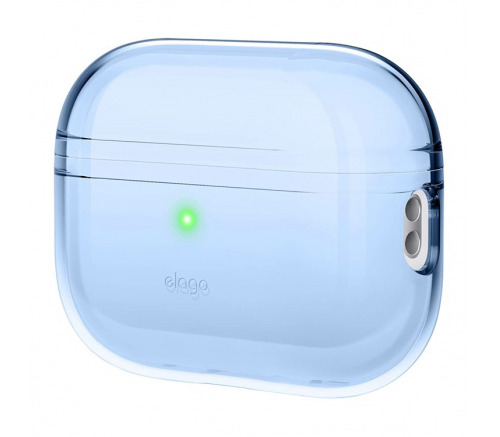 Чехол силиконовый Elago Clear case для AirPods Pro 2, аква голубой - фото 1