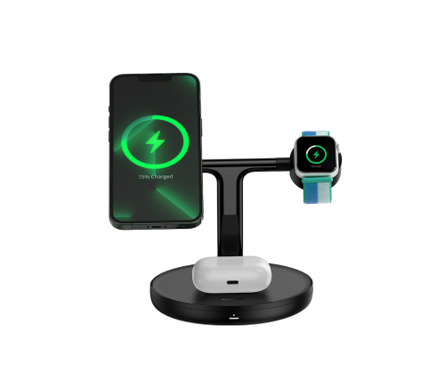 Беспроводное зарядное устройство Baseus Swan 3 in 1 Wireless Magnetic Charging Bracket 20W - фото 6Беспроводное зарядное устройство Baseus Swan 3 in 1 Wireless Magnetic Charging Bracket 20W - фото