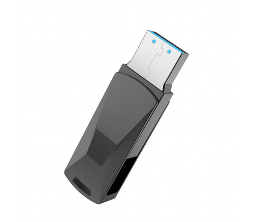 Флеш-накопитель Hoco UD5 Wisdom, USB-A, 128GB, серебро - фото 2