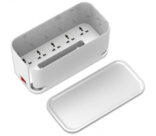 Сетевой фильтр LDNIO SC5309, в ящике, 3 USB QC/5 универсальных розеток, 2 м, 2.5 кВт, 3.1 А, белый - фото 5