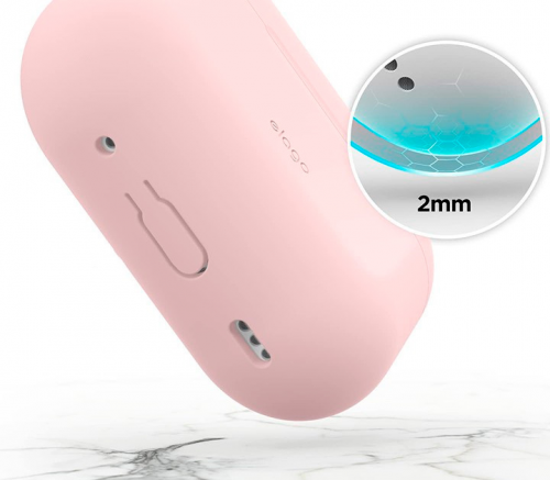 Чехол силиконовый Elago для AirPods Pro 2 чехол Silicone Hang case прекрасный розовый - фото 2