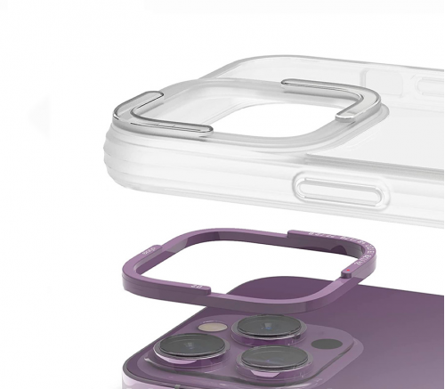 Чехол-накладка Elago для iPhone 14 Pro, DUAL (pc/tpu), противоударный, Темно-фиолетовый - фото 4