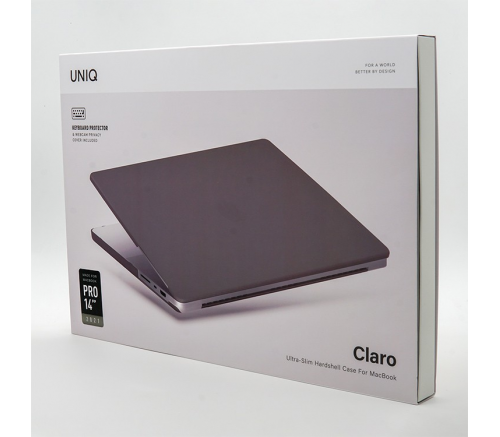 Чехол Uniq для Macbook Pro 14 (2021) HUSK Pro Claro (серый) - фото 4