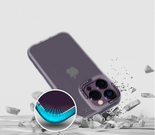 Чехол-накладка Elago для iPhone 14 Pro, DUAL (pc/tpu), противоударный, Темно-фиолетовый - фото 5