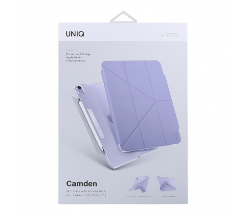 Чехол Uniq для iPad Air 10.9 (2022/20) CAMDEN Anti-microbial Фиолетовый - фото 5