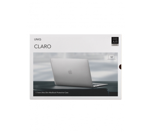 Чехол-накладка Uniq HUSK Pro CLARO для MacBook Air 13 (2018-2020), матовый пластик, прозрачный - фото 5